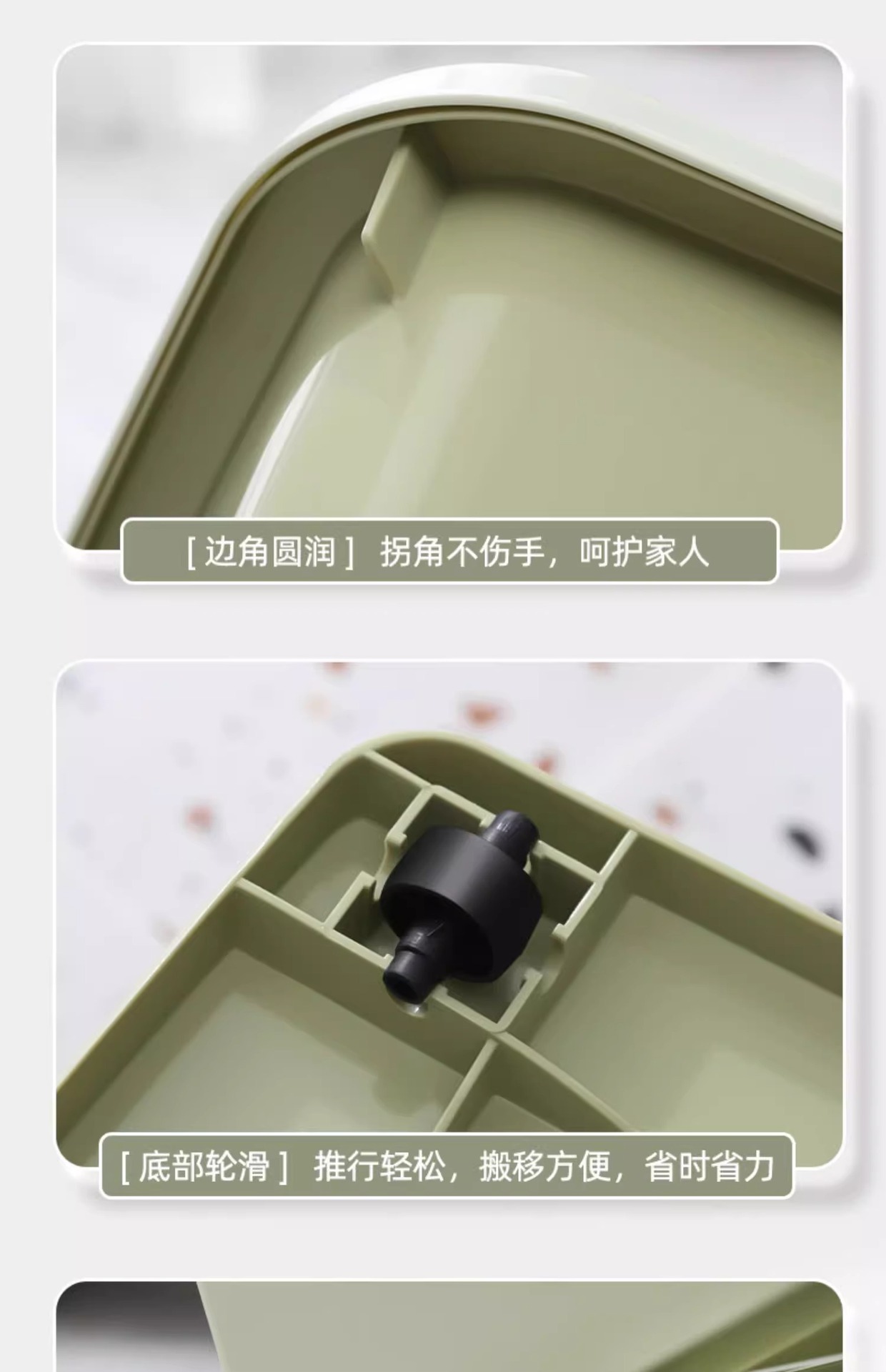 Kunststoff-Aufbewahrungsbox, transparent extra groß japanischer Stil