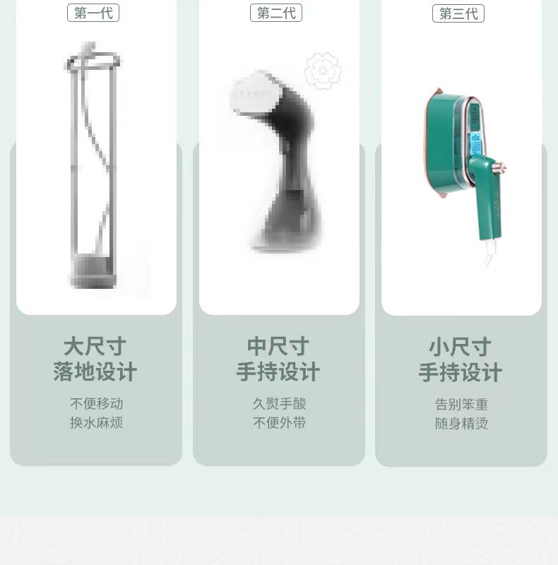 Yangzi Portable Garment Steamer, Foldable, Steam Iron