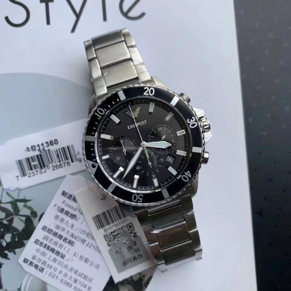 Pilot Men's Watch, Steel Strap, Waterproof