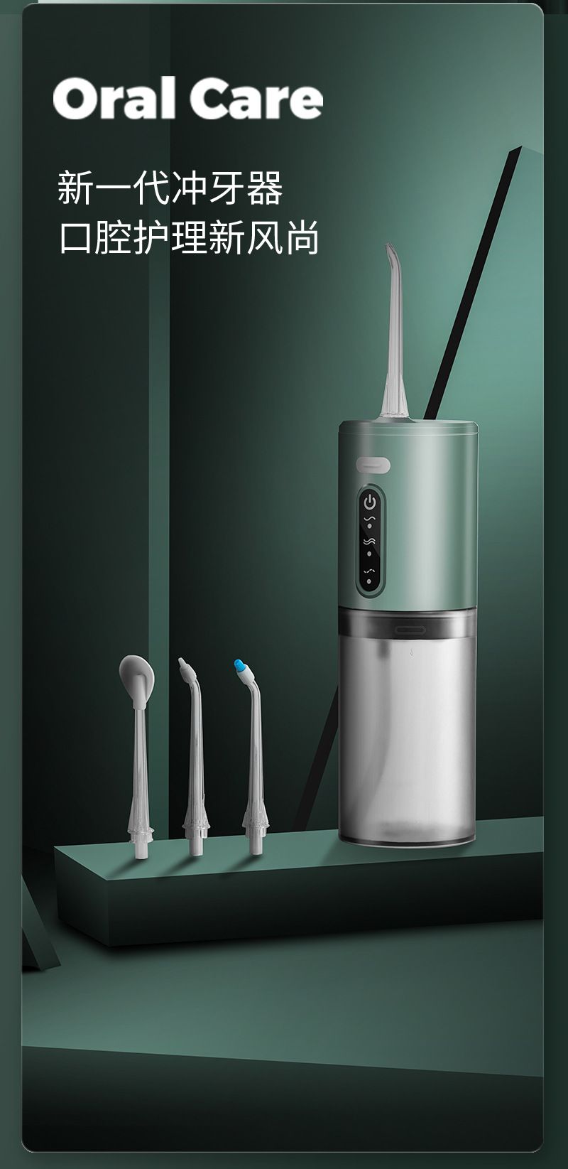 Portable electric water flosser, multi-level adjustable