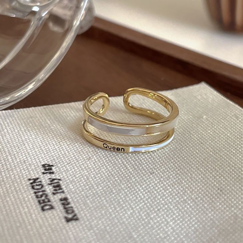 Smaragd-Ring, minimalistisches Design, japanischer Stil