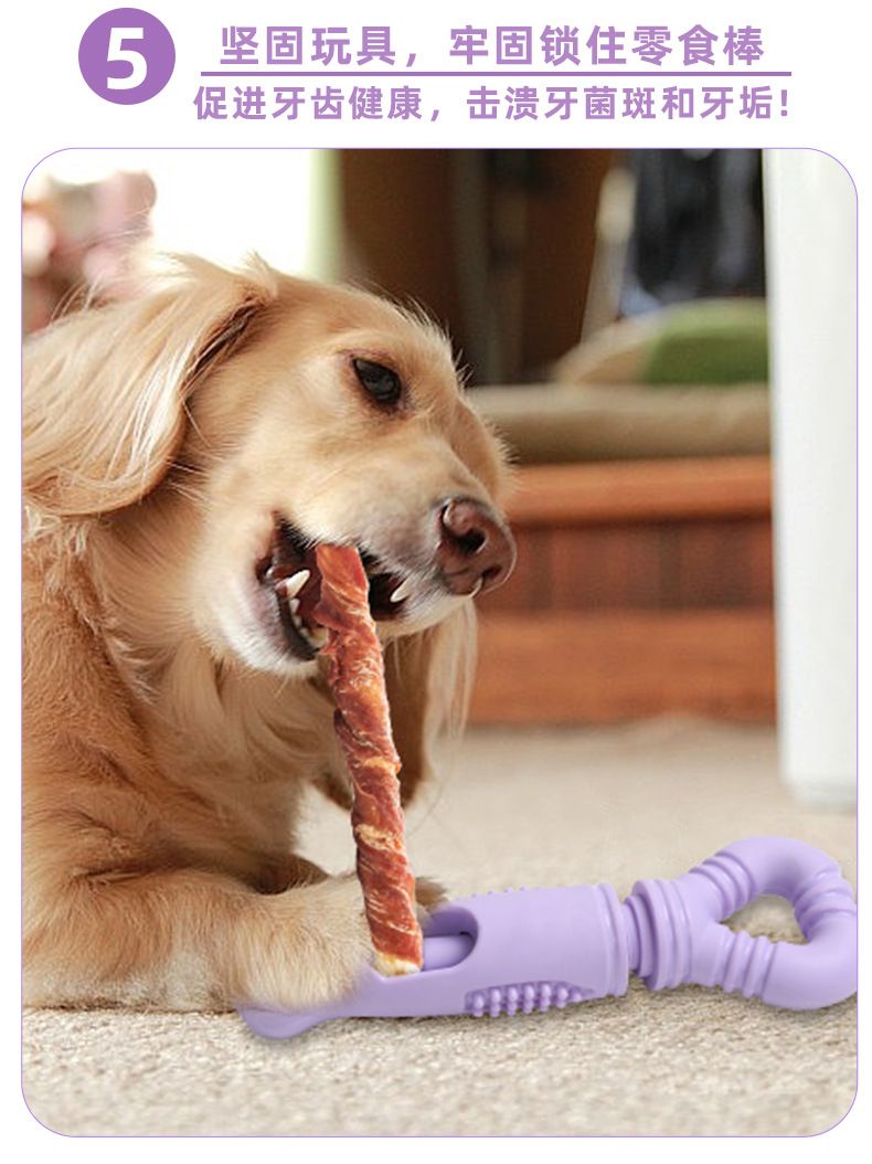 Dönerli kemik şekli köpek oyuncağı beslenme tutuşu