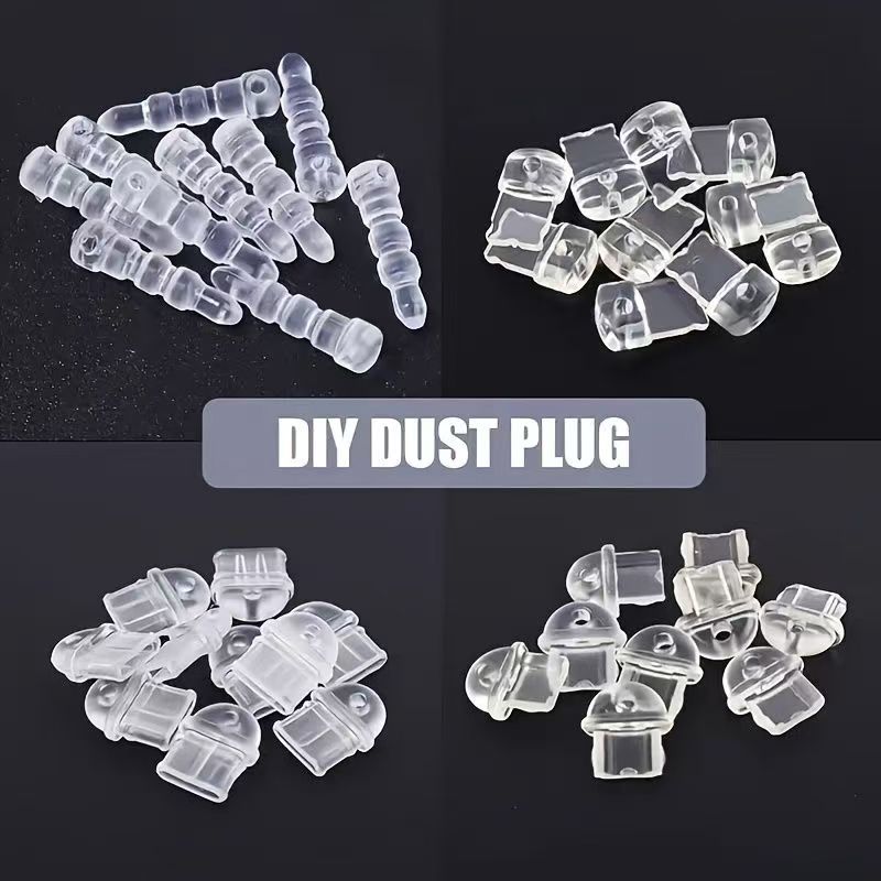 Tip-C toz fişi DIY kolye gıda sınıfı
