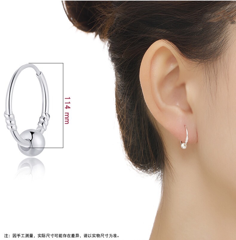S999-Silber-Zirkonia-Ohrringe, minimalistisches Design