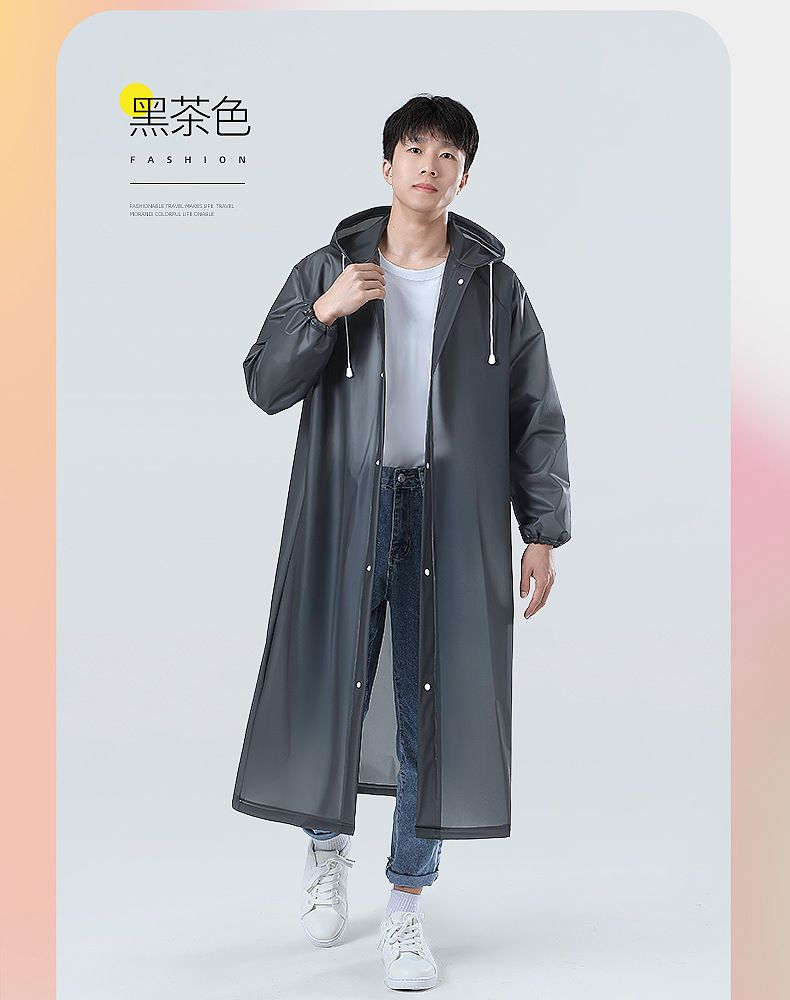 EVA raincoat, extended thick waterproof, adults men
