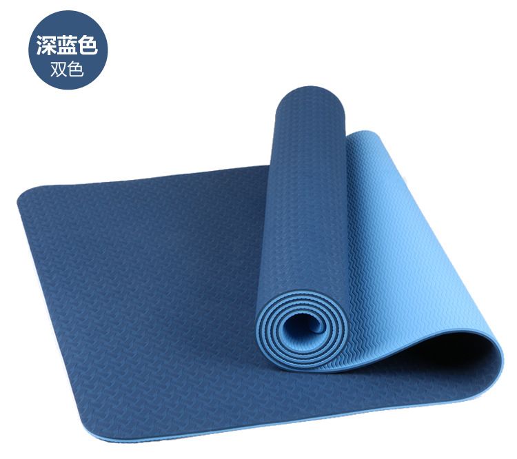TPE yoga matı 6mm fitness matı çift taraflı doku yoga matı dans matı toptan özel dropshipping