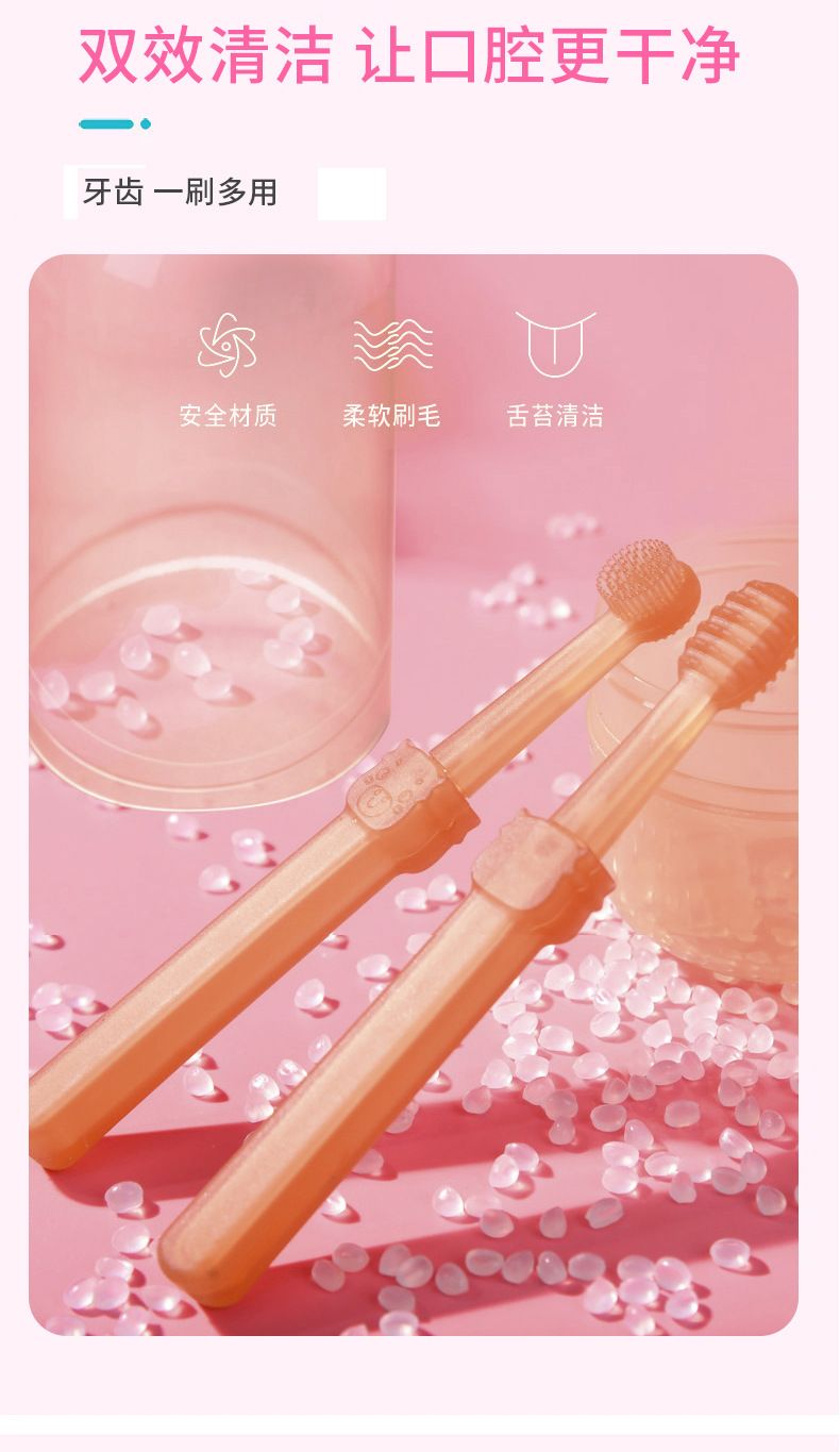 Pet tooth cleaning kit, silicone toothbrush for cats and dogs