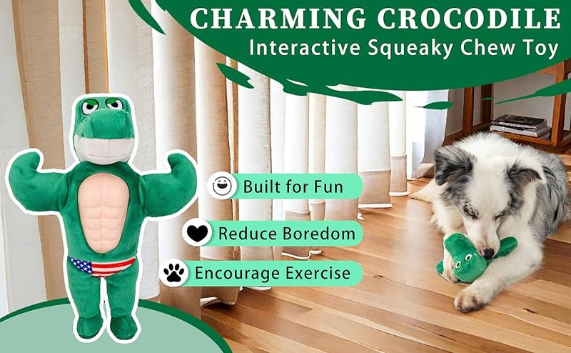 Bite-resistant dog toy for teething and play relief