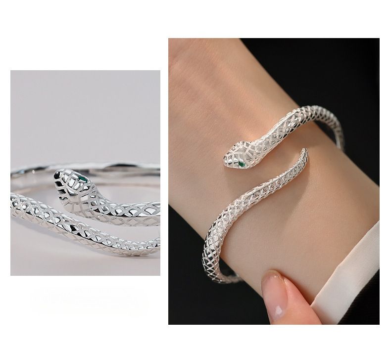 925er Silber Armband, Schlangen-Design