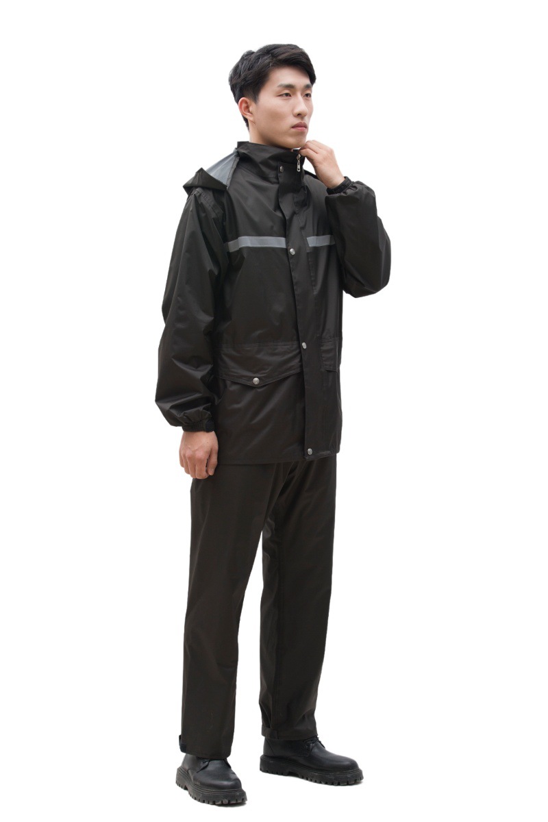 Thickened split-type raincoat and pants set