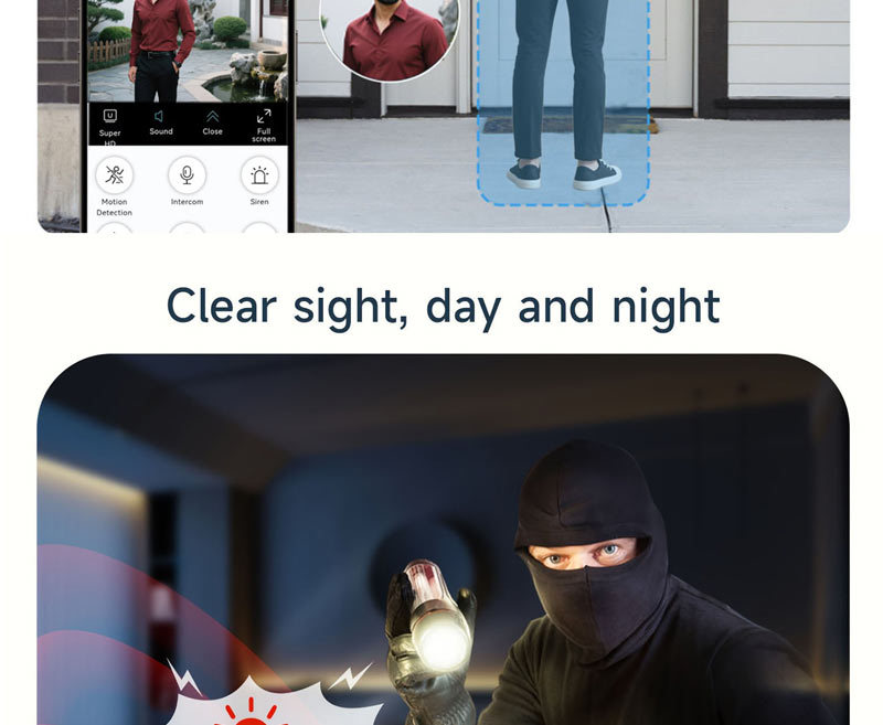 HD window camera, WiFi, night vision, remote monitoring