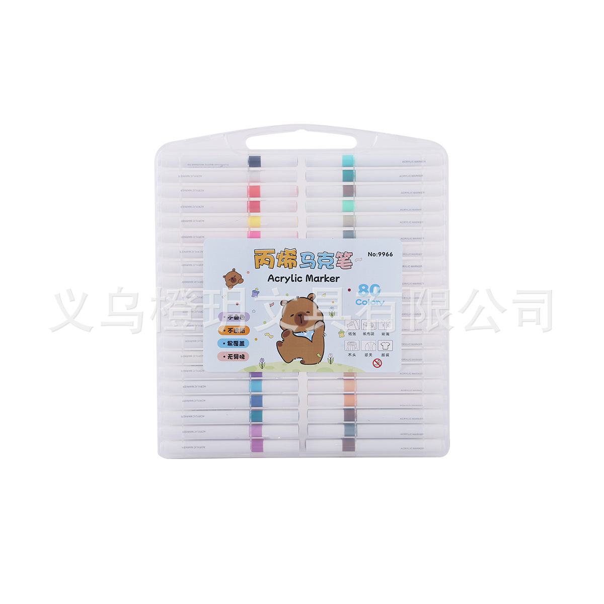 Acrylic marker set, 24/48 colors, washable