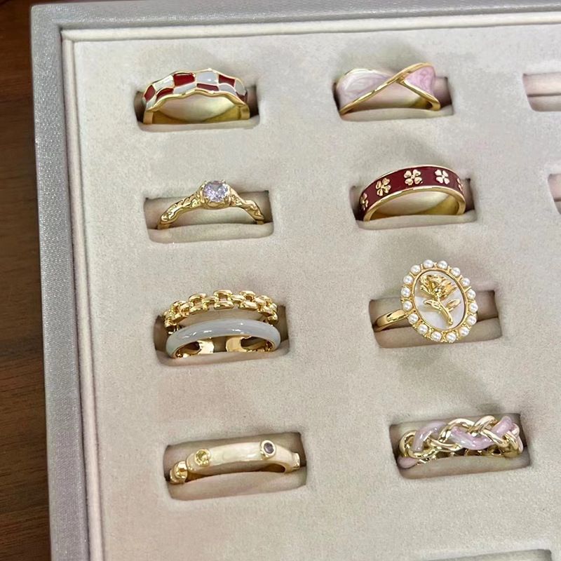 Emaille-Schmetterlingsring für Frauen, verstellbar, bunte Ausführung