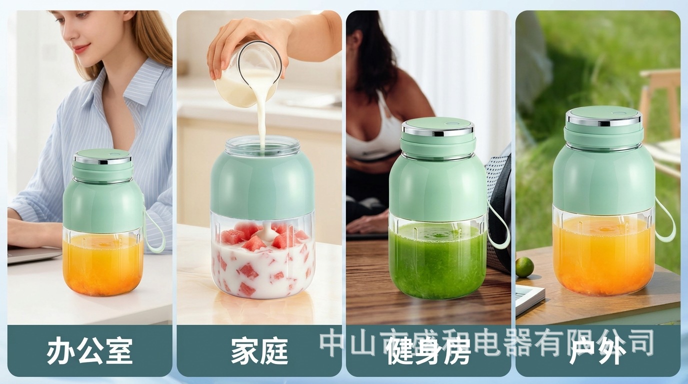 800ml wireless portable juicer, USB rechargeable