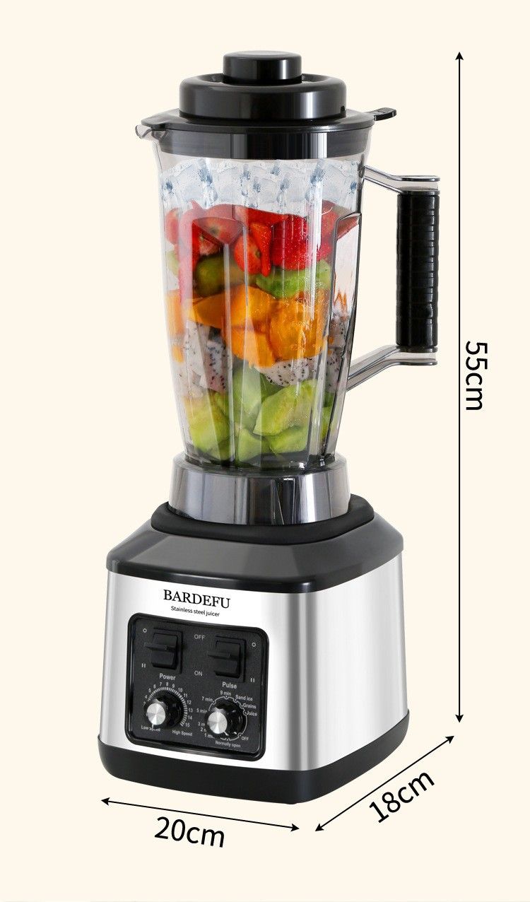 3L blender, 8 fonksiyonlu, paslanmaz çelik, yüksek güçlü motor