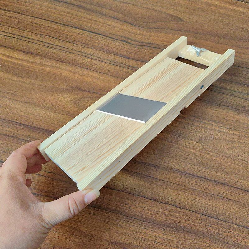 Wood Vegetable Slicer, Adjustable Thickness