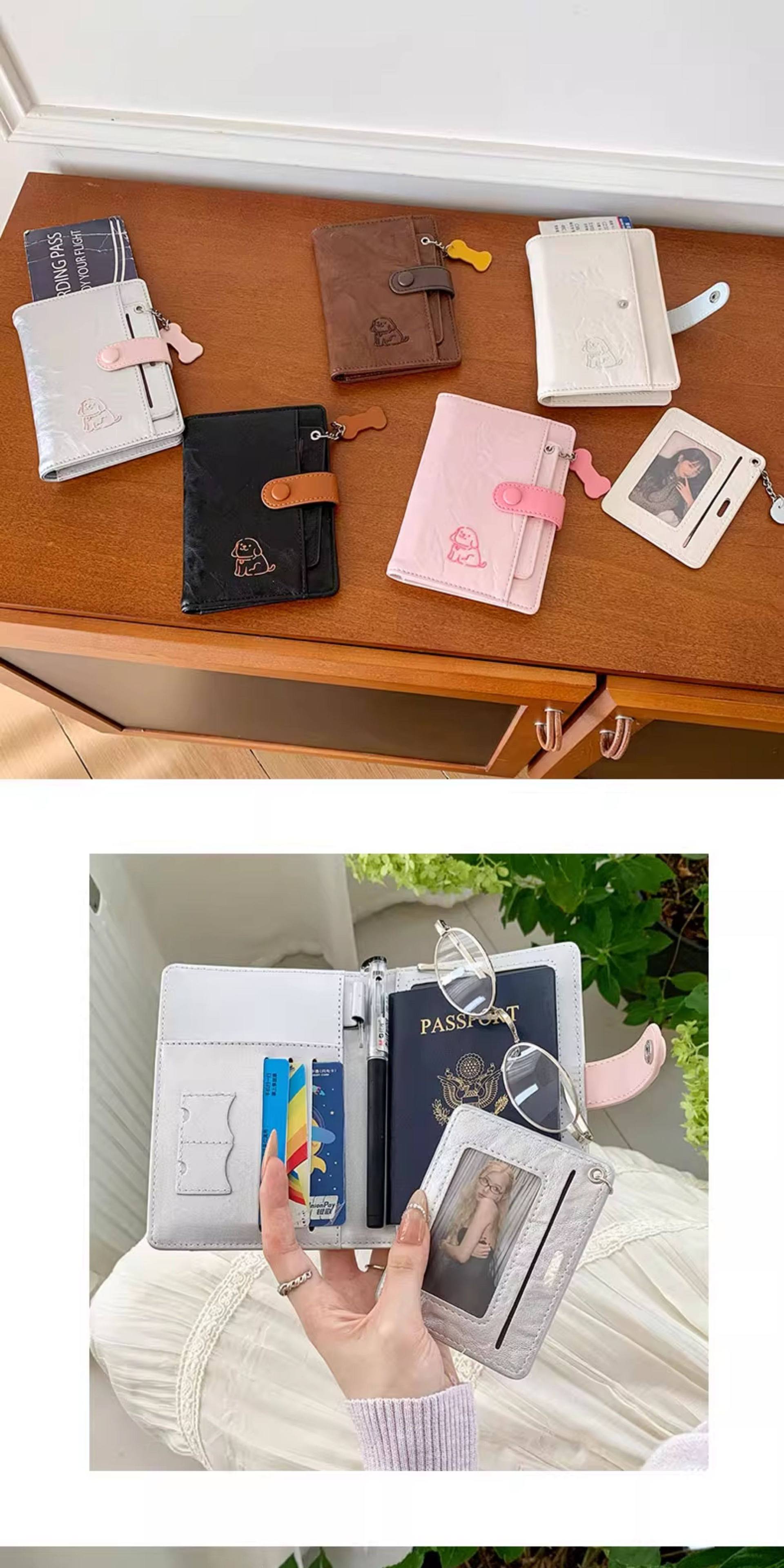 Hunde-Design Reisepass-Schutzhülle Portemonnaie