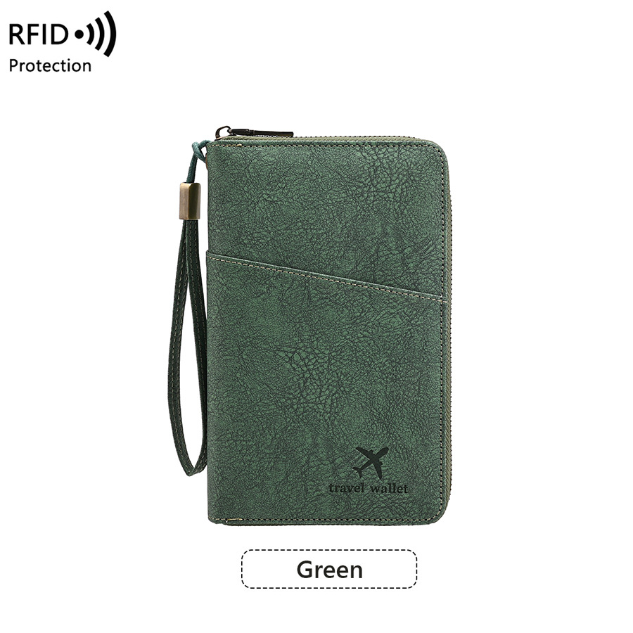 RFID Reisepass-Etui, Reißverschluss, Reisedokumente