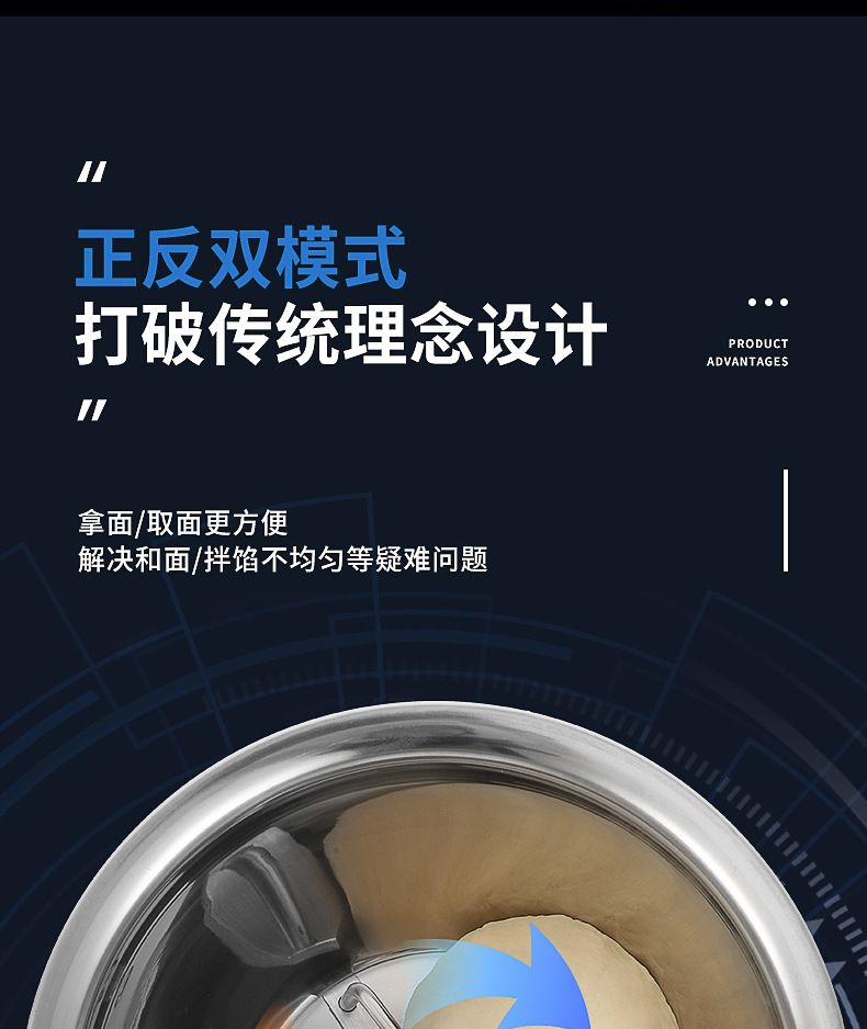 大功率和面机商用5/8/15公斤全自动揉活面机电动不锈钢两用压面机