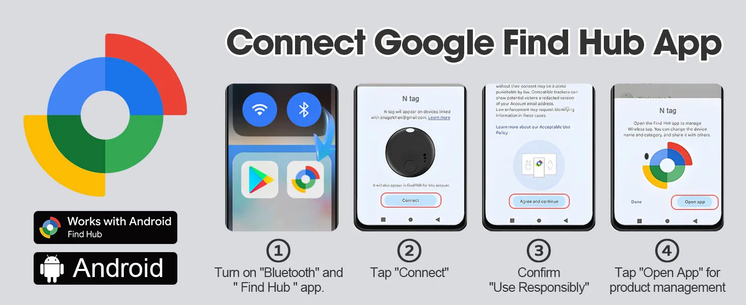 Google Android GPS konum takip cihazı