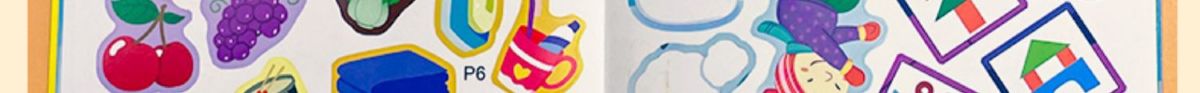 Children's Sticker Activity Books, Concentration Training, Ages 0-36 Months, Set of 4