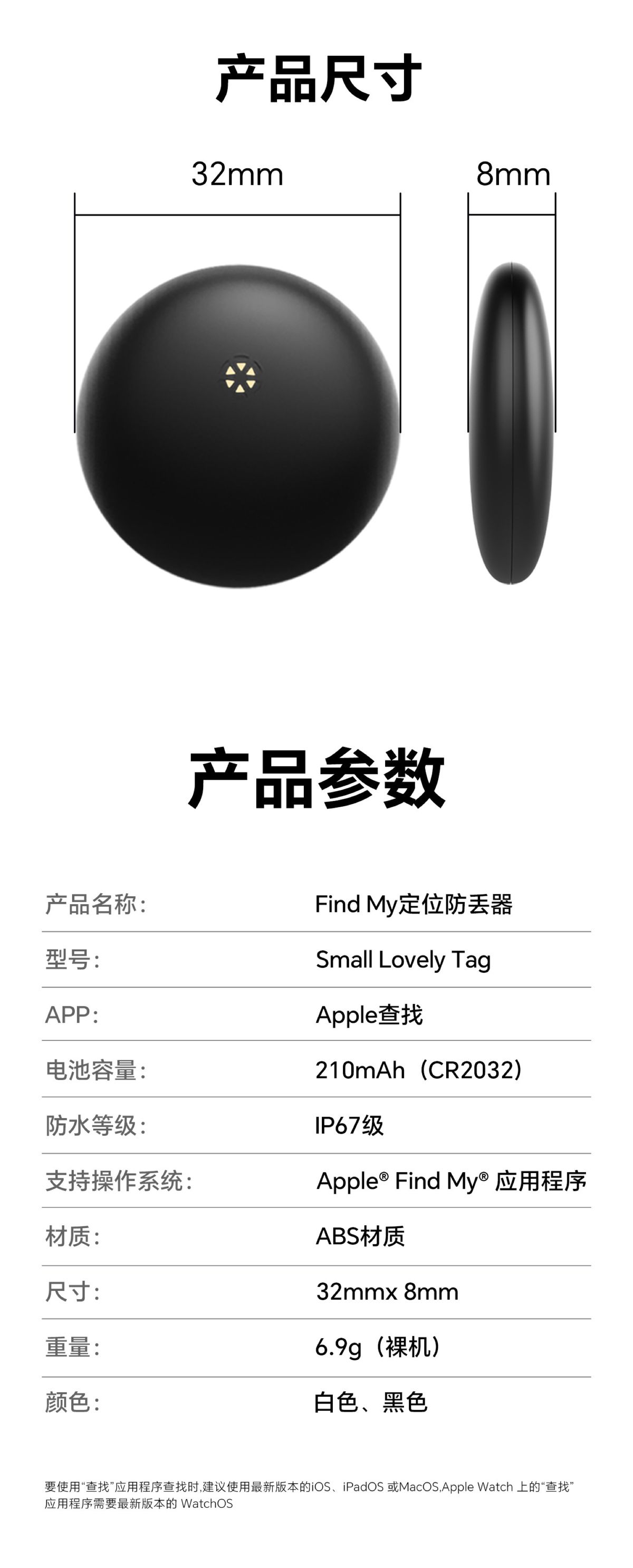 Findmy smart waterproof GPS tracker locator device