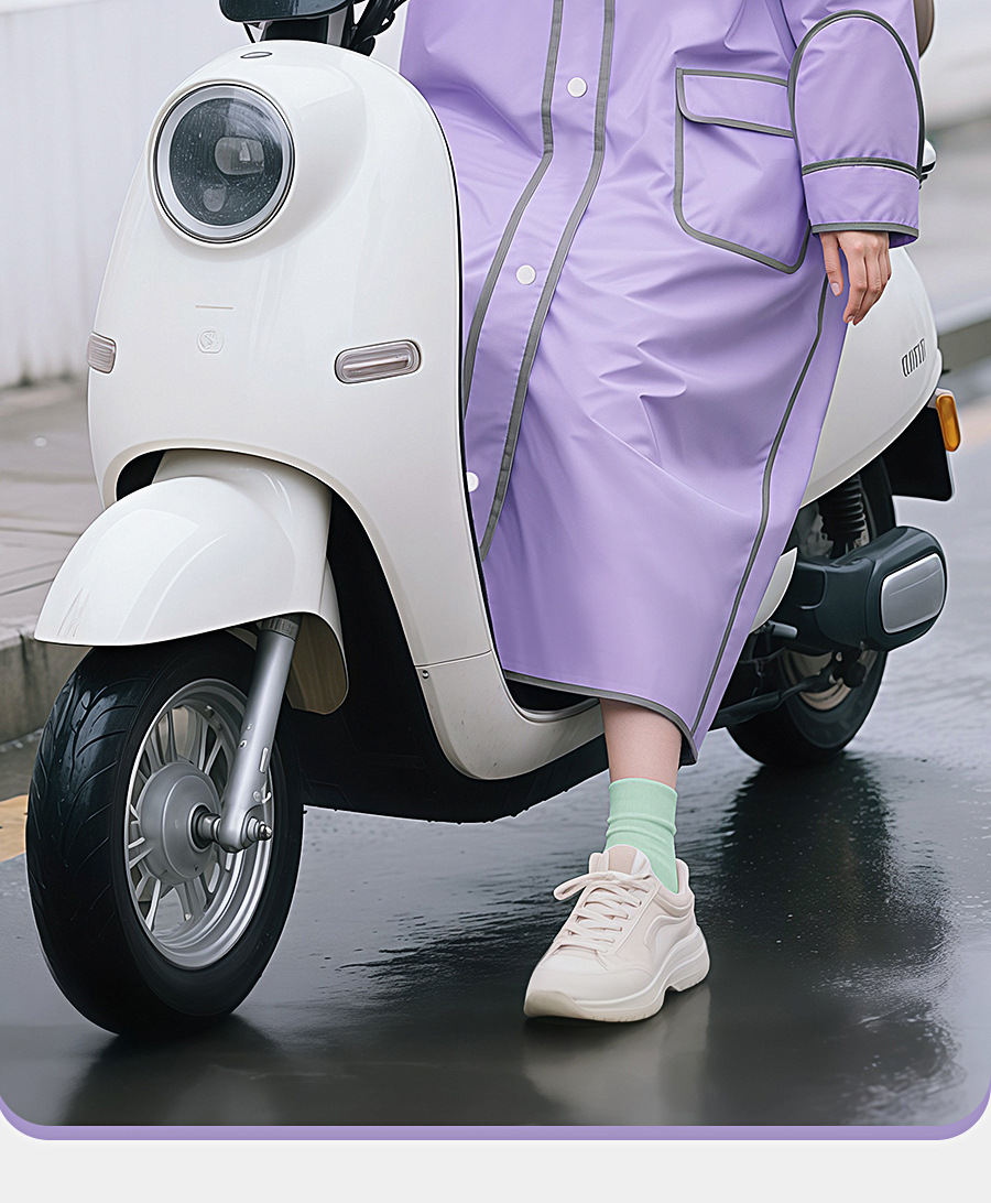 E-scooter raincoat, EVA, full-body, thickened