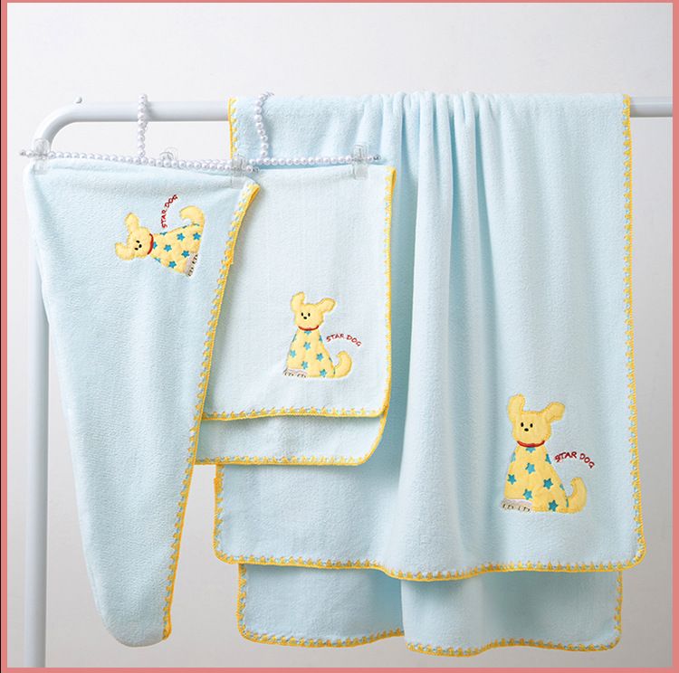 Hunde-Handtuch Set, 3-teilig, Korallensamt