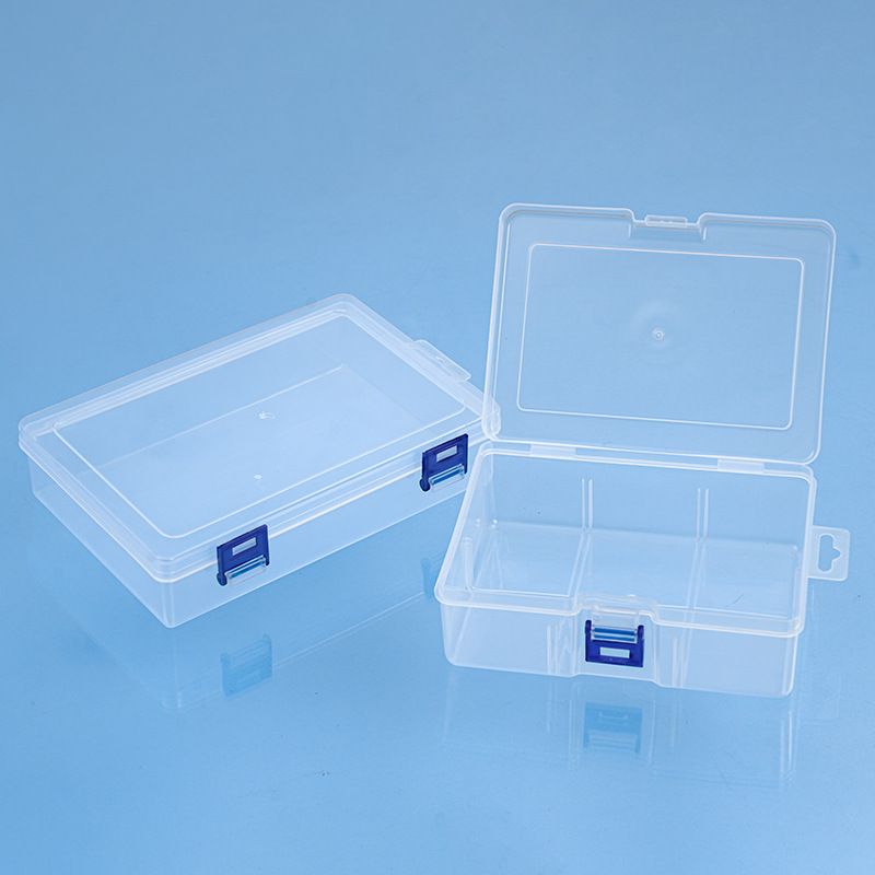 Aufbewahrungsbox, PP-Kunststoff, transparent, rechteckig, verstärkt