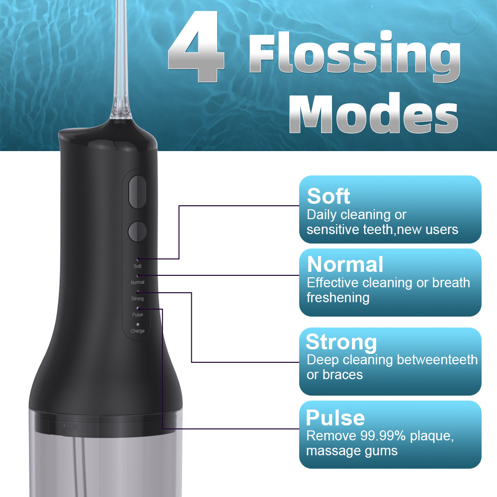 Electric water flosser and toothbrush set