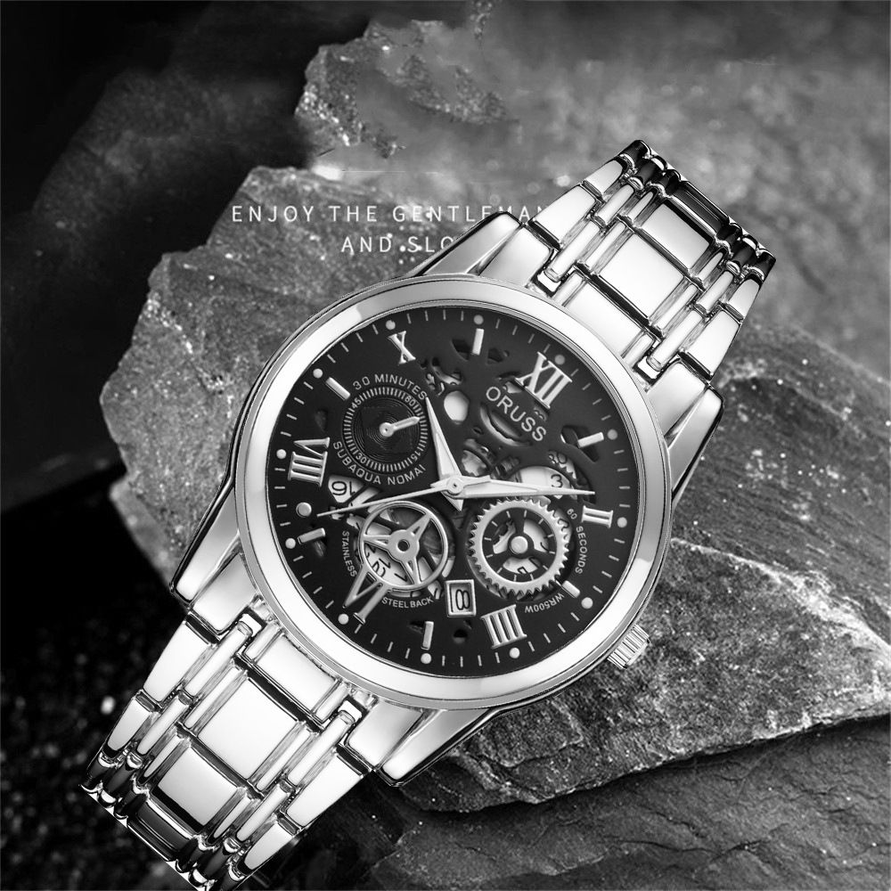 Men's quartz watch, business style, fully automatic