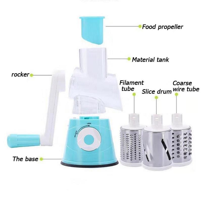 Kitchen vegetable cutter hand-crank potato slicer cheese grater