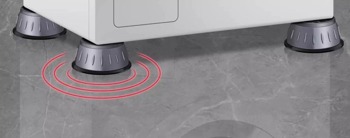 Washing machine foot pads, non-slip, shock absorbing, universal furniture risers