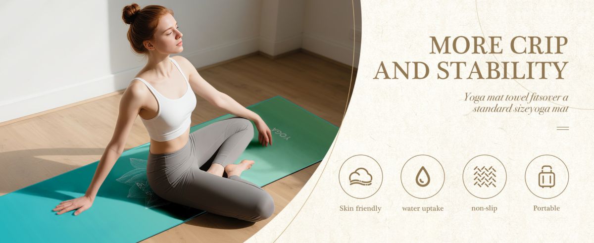 Yoga Matı Havlusu 68x183cm Kaymaz