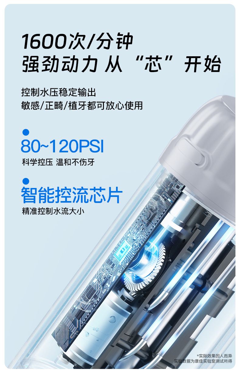 1康佳正畸便携式冲牙器洗牙器水牙线电动家用洗牙神活动母亲节礼