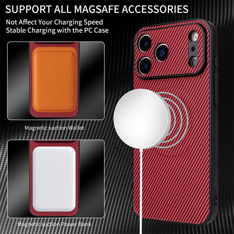 Sony Xperia 5 case, carbon fiber pattern, magnetic