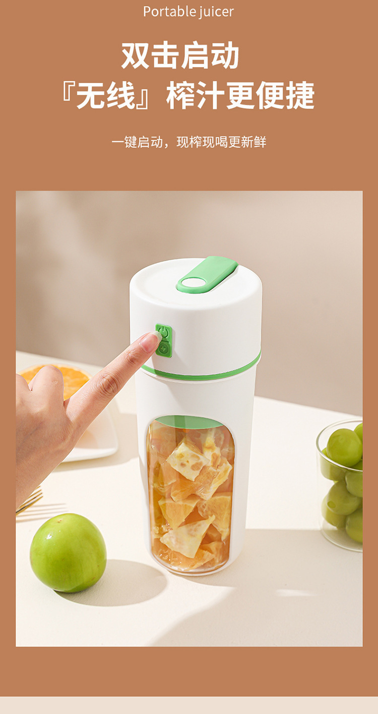 Portable Fully Automatic Rechargeable Juicer Cup