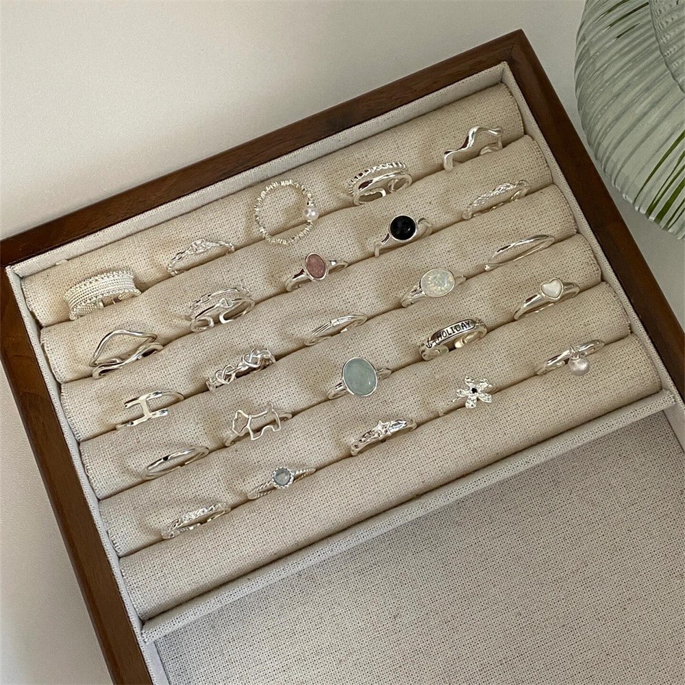 S925 Silber Vintage-Ring offen verstellbar