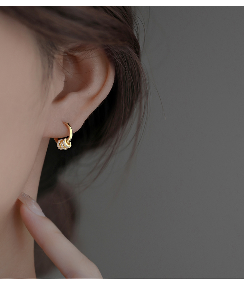 925 silver hoop earrings, elegant and sophisticated design