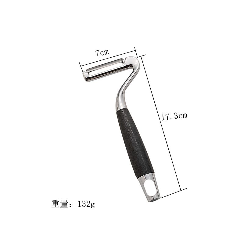 Zinc alloy vegetable peeler with non-slip handle
