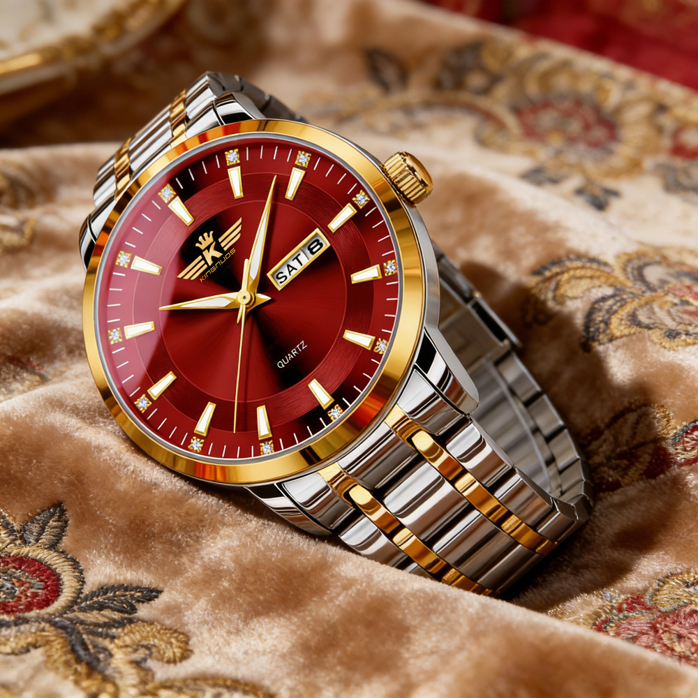 Men's Automatic Dual Calendar Watch Waterproof Luminous