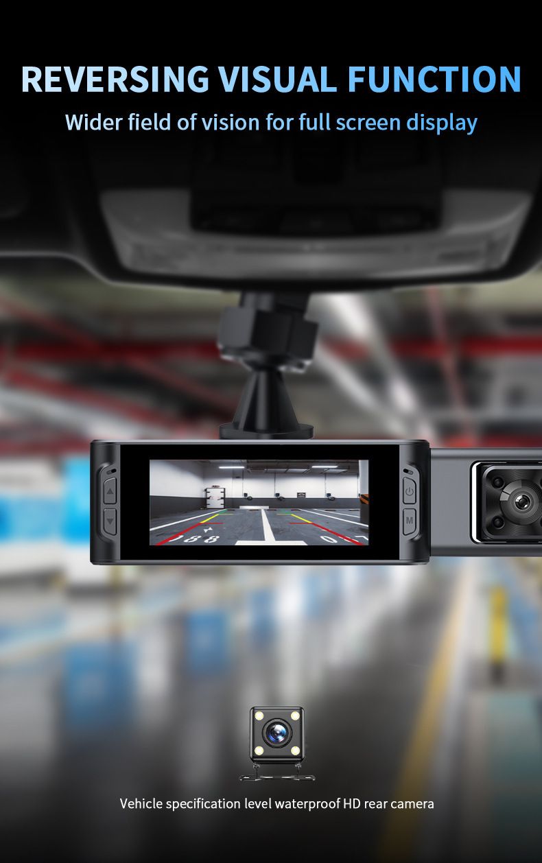 Dashcam S18 3.16 inch IPS Night Vision WiFi