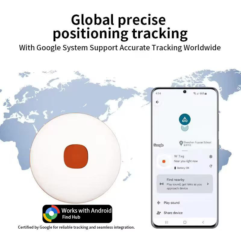 Konum takip cihazı, su geçirmez, Android uyumlu, WTag