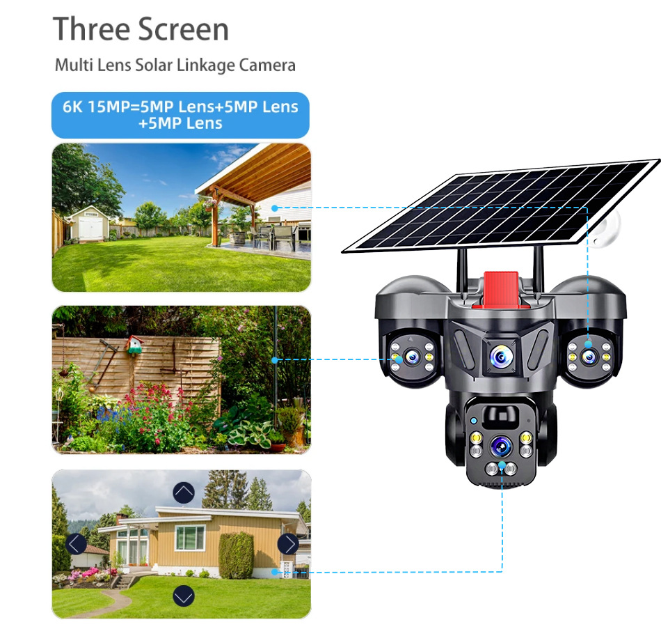 V360Pro Sicherheitskamera, Solarstrom, 4G/WIFI, Nachtsicht