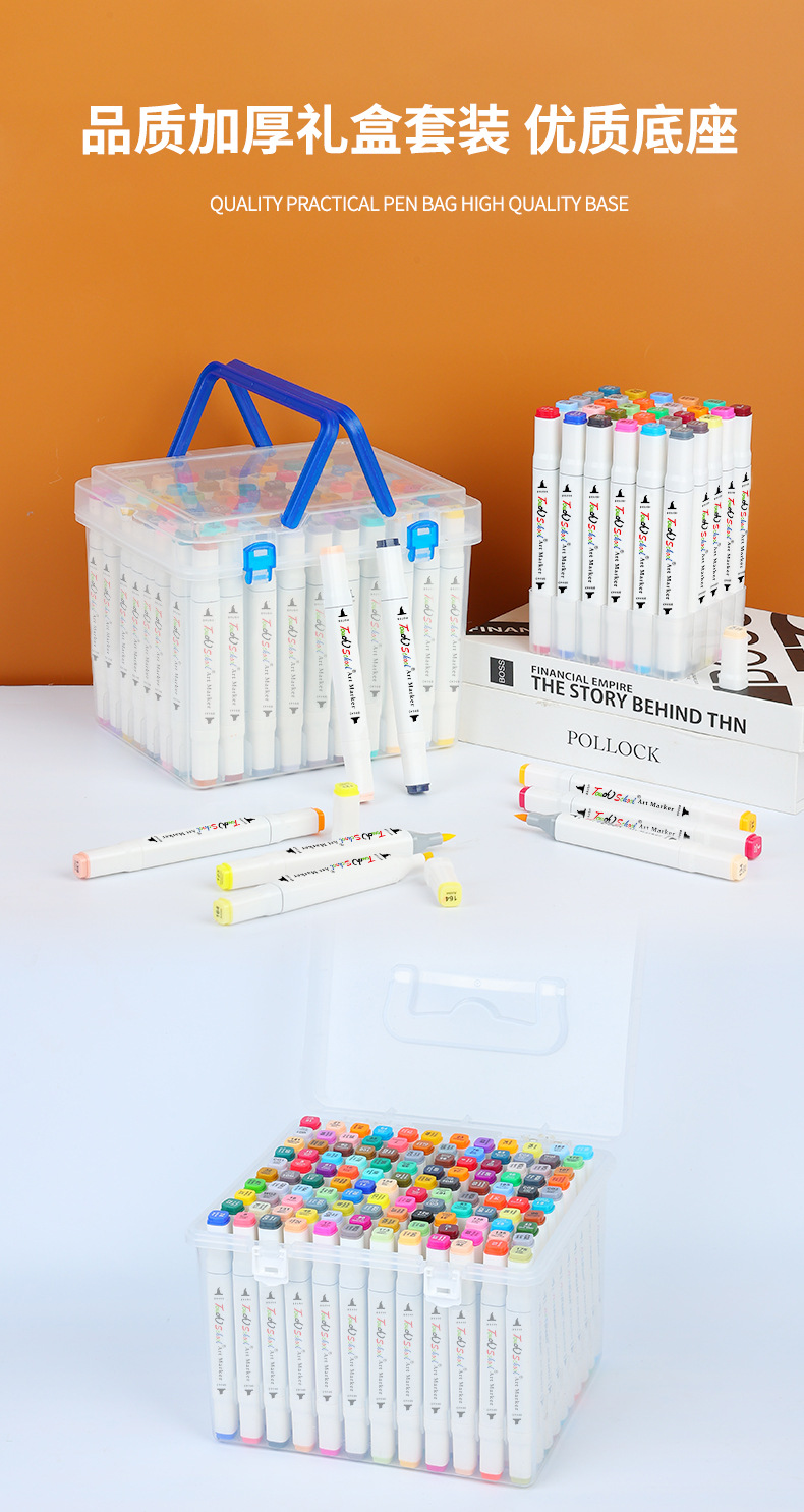 TouchSchool Markerset, weiche Spitze, 60 Farben