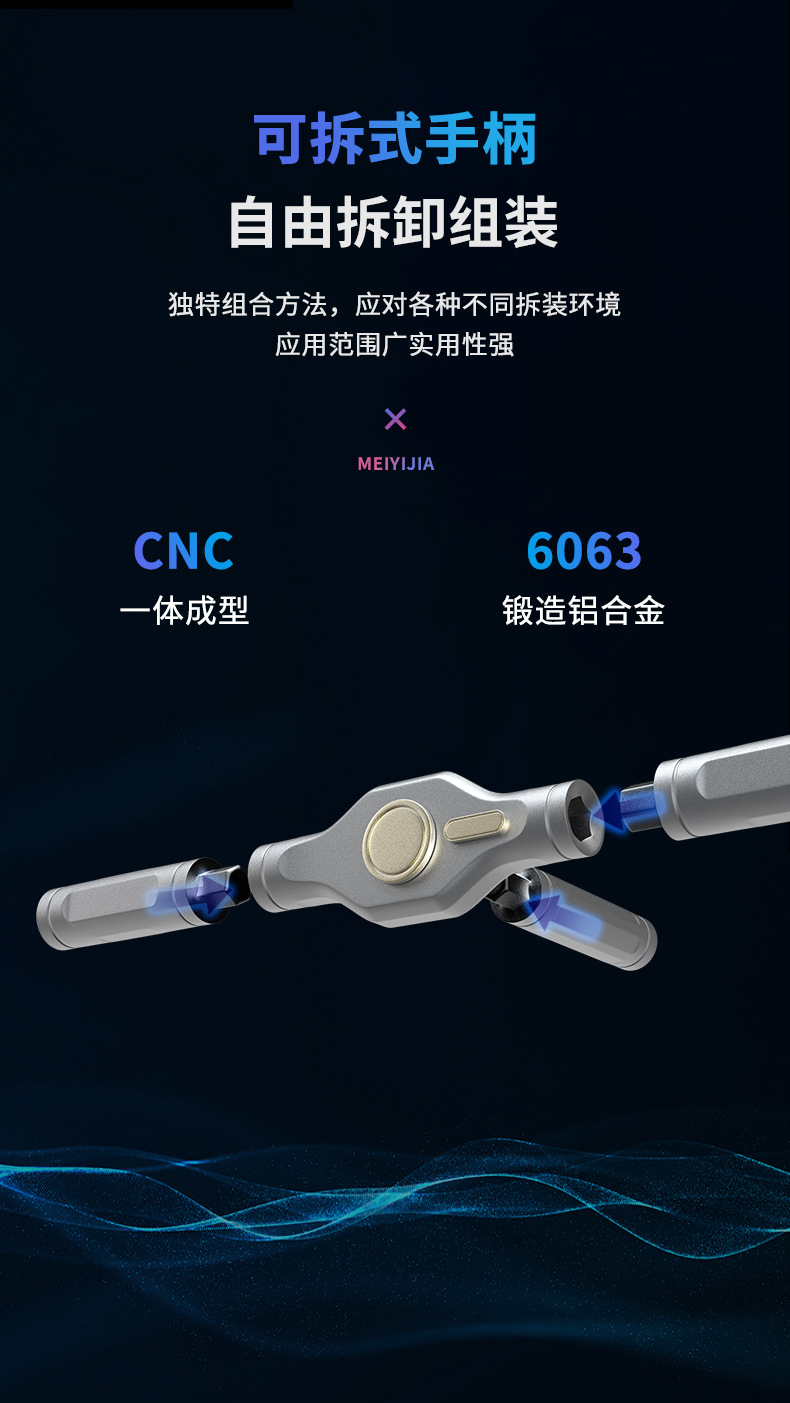 亚马逊66合一棘轮螺丝刀套装S2钢批头多功能手机维修五金工具批发
