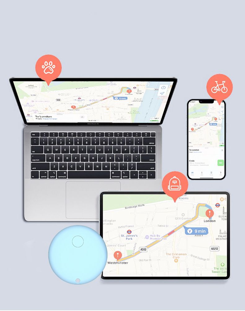 Çift sistem Bluetooth izleyici Apple Android uyumlu