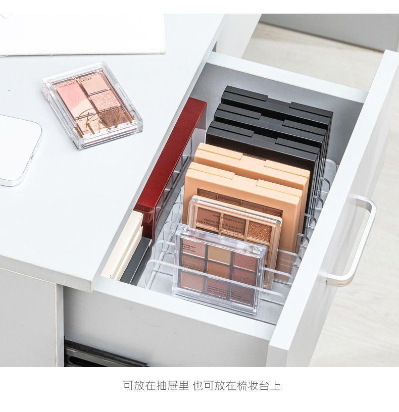 Desktop Makeup Cosmetics Organizer Box, Transparent Plastic with Drawers
