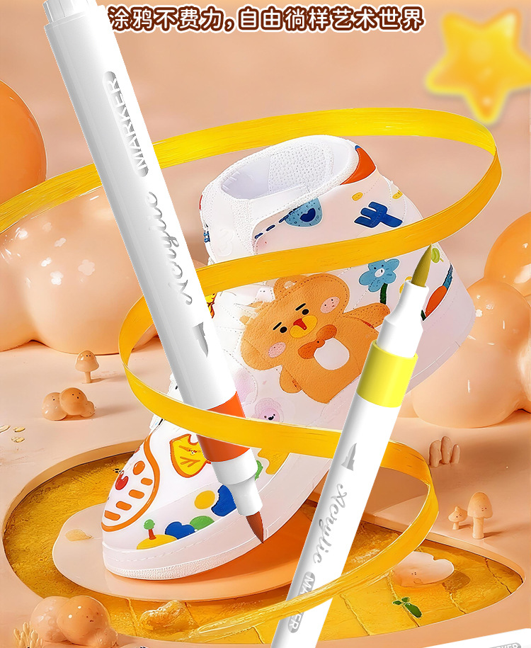 Children's acrylic marker set for art and drawing