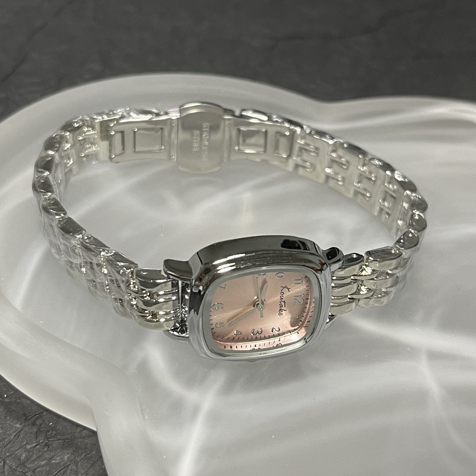 Women's Square Link Chain Watch, British Style